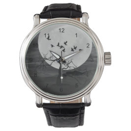 満月不気味飛んでいるに対するラヴェンス 腕時計