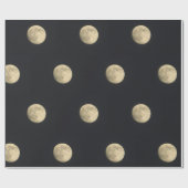 満月写真 ラッピングペーパー (フラット)