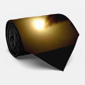 満月及びヤシの木 ネクタイ (ロール)