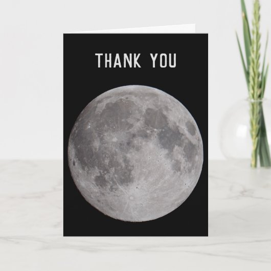 満月天文学テーマ カード (正面)