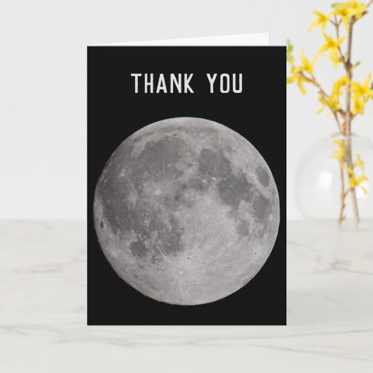 満月天文学テーマ カード (黄色い花)