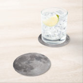 満月天文学テーマ ラウンドペーパーコースター (インサイチュ)