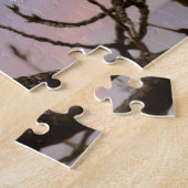 満月威厳のある下のハゲ鷲 ジグソーパズル (側面)