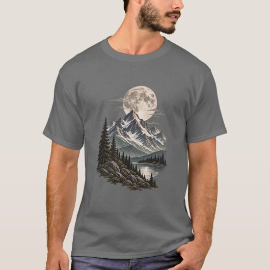 満月山の荒野 Tシャツ (正面)