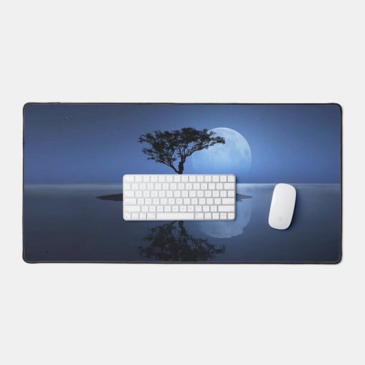 満月島 デスクマット (キーボード&マウス)
