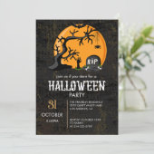 満月恐怖ハロウィンパーティー招待状 招待状 (スタンド正面)