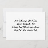 満月招待状 招待状 (裏面)