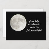 満月招待状 招待状 (正面/裏面)