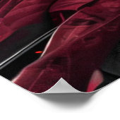 満月日本の下に入れ墨をした侍女 ポスター (角)