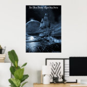 満月昇りポスタープリント ポスター (ホームオフィス)