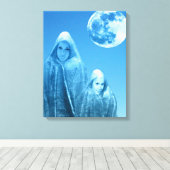 満月昇り キャンバスプリント (インサイチュ (ウッドフロア))