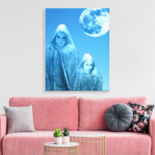 満月昇り キャンバスプリント (インサイチュ (リビング))