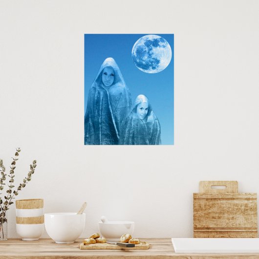 満月昇り ポスター (キッチン)