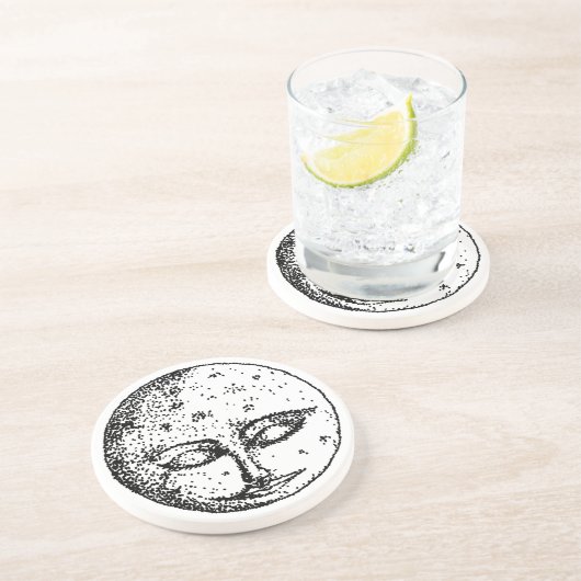 満月様顔貌のコースター(顔01) コースター (側面)