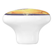 満月様顔貌のドアまたは引出しの引き セラミックノブ (側面)