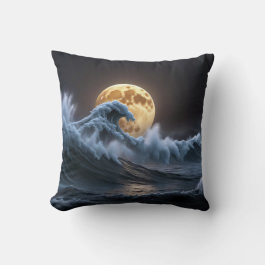 満月海波 クッション (正面)
