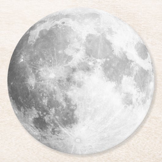 満月紙コースター ラウンドペーパーコースター (正面)
