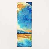 満月絵を描の ヨガマット (正面)