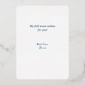 満月考えのシルバー 箔シーズンカード (裏面)