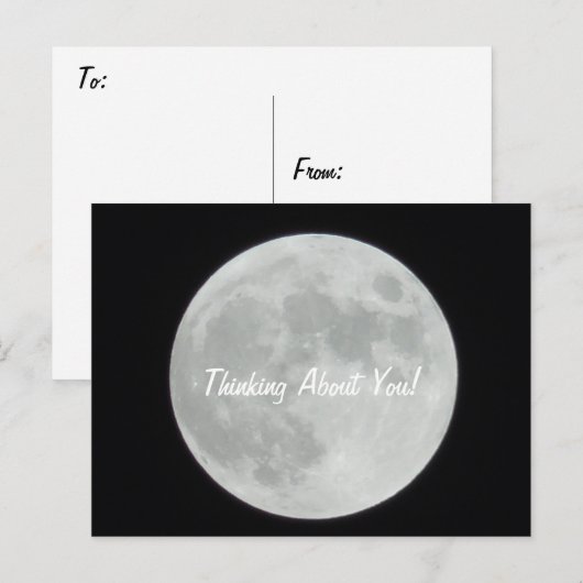 満月考えの事 ポストカード (正面/裏面)