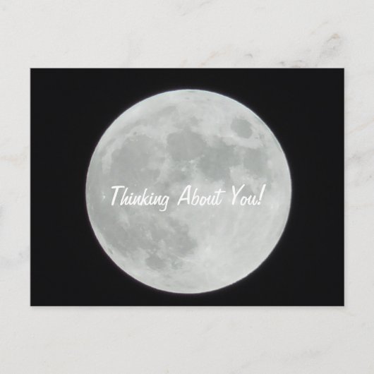 満月考えの事 ポストカード (正面)