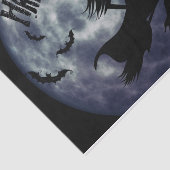 満月飛んでいるのハロウィンの魔女 薄葉紙 (詳細)