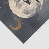 満月飛んでいるを横切る箒の魔女 薄葉紙 (詳細)