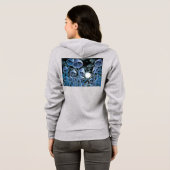 満月魔法の下の夜行性のキノコ パーカ (裏面フル)