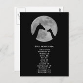 満月2024年米国東部標準時 ポストカード (正面/裏面)