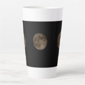 満月3回 カフェラテマグ (正面)