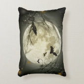 満月、こうもりとレイヴン アクセントクッション (正面(垂直))
