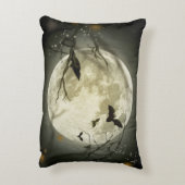 満月、こうもりとレイヴン アクセントクッション (裏面(縦))
