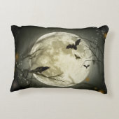 満月、こうもりとレイヴン アクセントクッション (裏面)