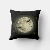 満月、こうもりとレイヴン クッション (裏面)