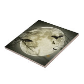 満月、こうもりとレイヴン タイル (側面)