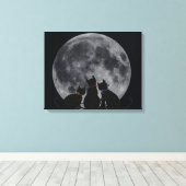 満月 キャンバスプリント (インサイチュ (ウッドフロア))