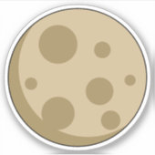 満月 シール (正面)