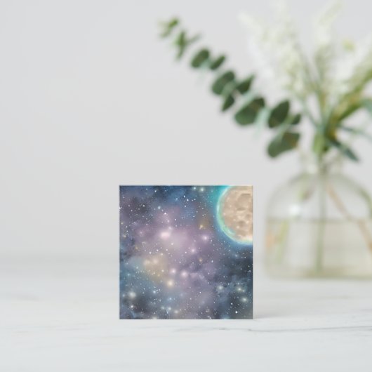 満月 スクエア名刺 (スタンド正面)
