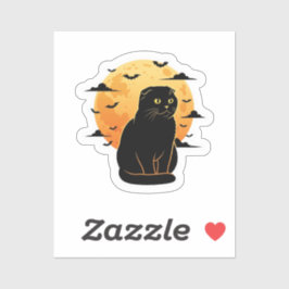 満月 – スコティッシュフォールドキャットハロウィン シール