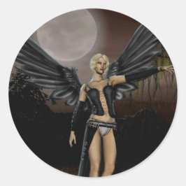 満月（ステッカー） ラウンドシール