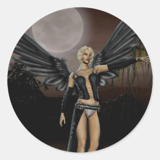 満月（ステッカー） ラウンドシール