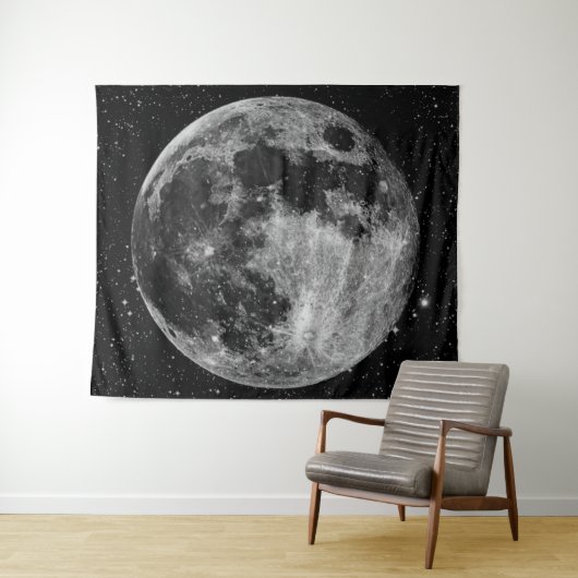 満月 タペストリー (インサイチュ(横))