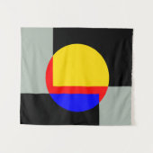 満月 タペストリー (正面(横))