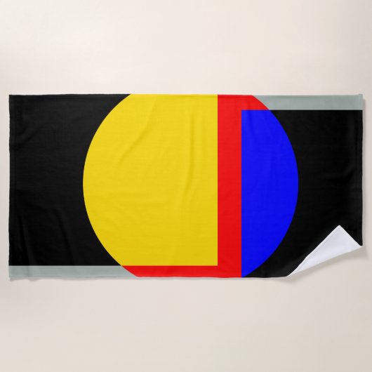 満月 ビーチタオル (正面)