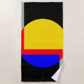 満月 ビーチタオル (正面)