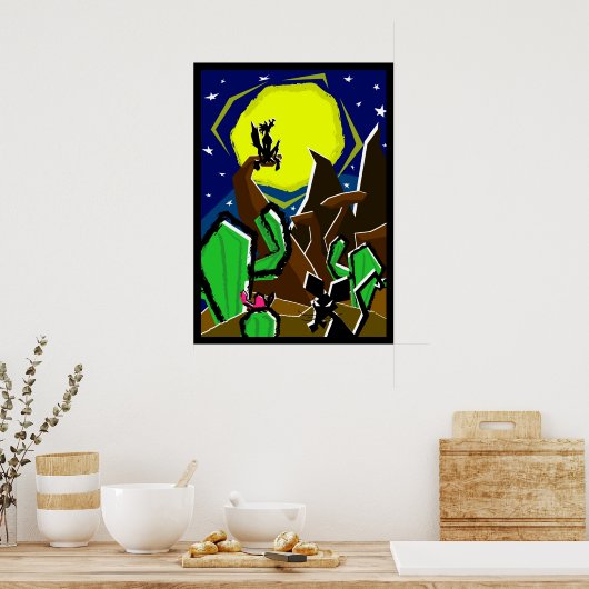 満月 ポスター (キッチン)