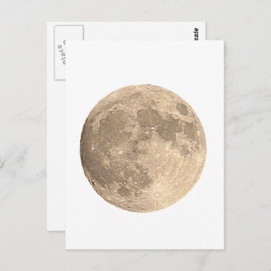 満月 ポストカード (正面/裏面)