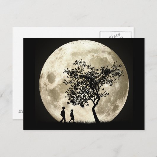 満月 ポストカード (正面/裏面)