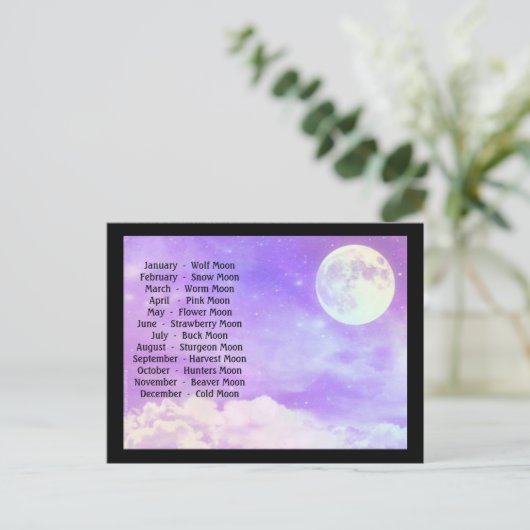満月 ポストカード (スタンド正面)