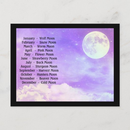 満月 ポストカード (正面)